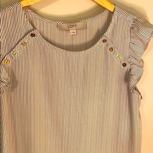 Loft stripped blouse